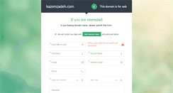 Desktop Screenshot of kazemzadeh.com