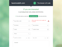 Tablet Screenshot of kazemzadeh.com